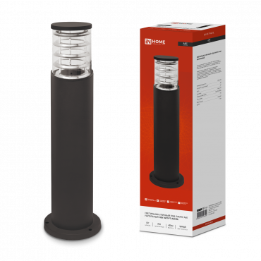 Светильник уличный напольный НБУ ART-PT-A60-BL алюм под А60 Е27 600мм черный IP54 IN HOME | код 4690612048499 | IN HOME Светильник уличный напольный НБУ ART-PT-A60-BL алюм под А60 Е27 600мм черный IP54 IN HOME | код 4690612048499 | IN HOME