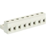 Розеточный разъем, угловой, на кабель, шаг 7,62 мм, 8 полюсов, номинальное сечение: 2,5 мм кв., винтовая фиксация провода, 690V, 12А, без маркировки, цвет: серый, серия 8413 B | код 25.380.3853.0 | Wieland