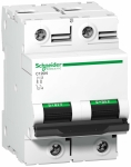 Выключатель автоматический двухполюсный C120N 100А B 10кА | код. A9N18346 | Schneider Electric 