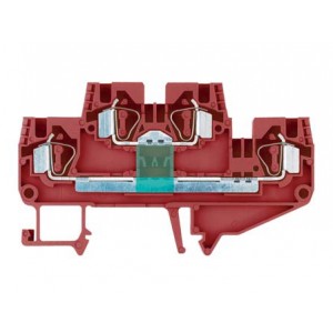 Многоуровневая функциональная клемма, тип фиксации провода: пружинный, номинальное сечение: 4 мм кв., ширина: 6 мм, цвет: красный, тип монтажа: DIN 35 | код 56.704.8353.5 | Wieland Многоуровневая функциональная клемма, тип фиксации провода: пружинный, номинальное сечение: 4 мм кв., ширина: 6 мм, цвет: красный, тип монтажа: DIN 35 | код 56.704.8353.5 | Wieland