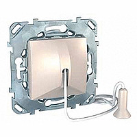 UNICA ВЫКЛЮЧАТЕЛЬ со шнуром 1 м, без фиксации, сх. 1, БЕЖЕВЫЙ | код MGU5.226.25ZD | Systeme Electric