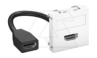 Мультимедийная рамка HDMI Modul45 (белый) | код 6104826 | OBO Bettermann