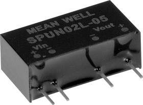 Источник питания DC-DC, 2Вт, вход 10.8…13.2В, выход 12В/167мА, изоляция 3000В DC, SIP7 19.6х7.2х10.2мм, -40...+105С | код SPUN02M-12 | MeanWell Источник питания DC-DC, 2Вт, вход 10.8…13.2В, выход 12В/167мА, изоляция 3000В DC, SIP7 19.6х7.2х10.2мм, -40...+105С | код SPUN02M-12 | MeanWell