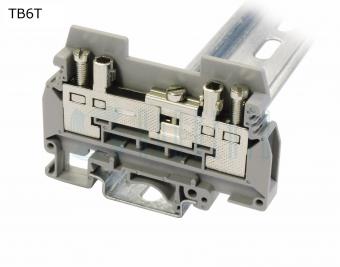 Клемма винтовая измерительная с ползунковым размыкателем 6 мм2, серая | код TB6T | ПРОВЕНТО Клемма винтовая измерительная с ползунковым размыкателем 6 мм2, серая | код TB6T | ПРОВЕНТО
