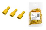 Разъем плоский полностью изолированный РППИ-М 5,5-250 желтый (мама) (50 шт) TDM | код SQ0546-0006 | TDM