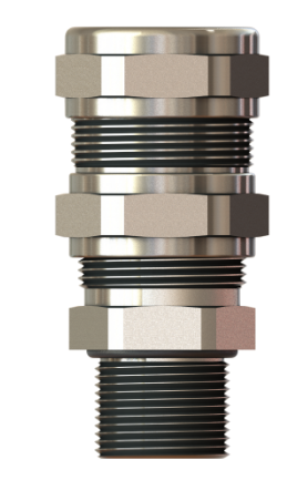 Кабельный ввод Ex для всех типов бронированного кабеля M25x1.5 IP68 12-16 / 16-21мм никелированная латунь силикон с контрогайкой и кольцом заземления KBAU2MBNS-LE, KBAU2MBNS-LE | код KBAU2MBNS-LE | KLEMSAN Кабельный ввод Ex для всех типов бронированного кабеля M25x1.5 IP68 12-16 / 16-21мм никелированная латунь силикон с контрогайкой и кольцом заземления KBAU2MBNS-LE, KBAU2MBNS-LE | код KBAU2MBNS-LE | KLEMSAN