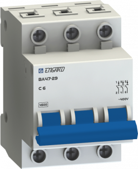 Автоматический выключатель ВА47-29 3р C10 4,5кА | код VA4729-3С-10 | Engard Автоматический выключатель ВА47-29 3р C10 4,5кА | код VA4729-3С-10 | Engard
