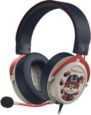 Наушники с микрофоном A4Tech Bloody M595 Proxy Boom бежевый/черный 2.3м мониторные USB оголовье (M595) | код 2000358 | A4TECH Наушники с микрофоном A4Tech Bloody M595 Proxy Boom бежевый/черный 2.3м мониторные USB оголовье (M595) | код 2000358 | A4TECH