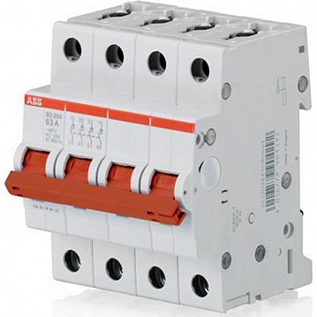 Рубильник 4пол. SD204/16 рычаг крас. | код. SD204/16 | ABB Рубильник 4пол. SD204/16 рычаг крас. | код. SD204/16 | ABB