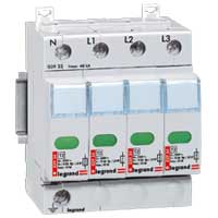 Устройство защиты от импульсных перенапряжений - защита высшего уровня - Imax 70 кА - 4П | код 003923 | Legrand 