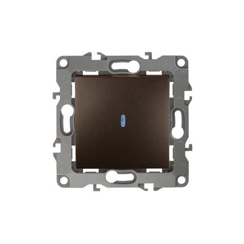 Выключатель с подсветкой, 10АХ-250В, Эра12, бронза,12-1102-13 | код Б0019281 | ЭРА Выключатель с подсветкой, 10АХ-250В, Эра12, бронза,12-1102-13 | код Б0019281 | ЭРА