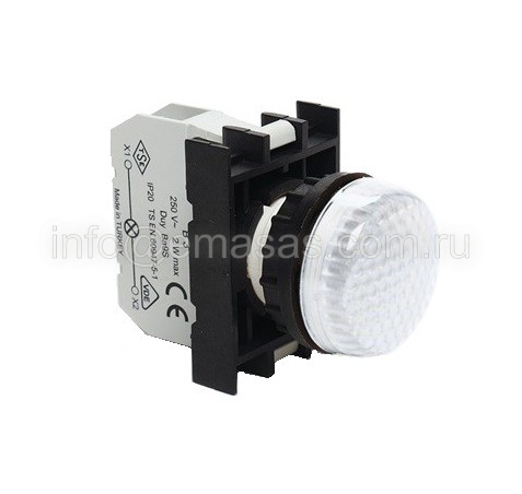 Светосигнальная арматура 100-230V AC, белая B0B0XB | код B0B0XB | EMAS Светосигнальная арматура 100-230V AC, белая B0B0XB | код B0B0XB | EMAS