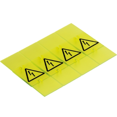 Защитная крышка с предупреждающим знаком, на 4 клеммы WK 4… желтая | код 04.343.4856.8 | Wieland Защитная крышка с предупреждающим знаком, на 4 клеммы WK 4… желтая | код 04.343.4856.8 | Wieland