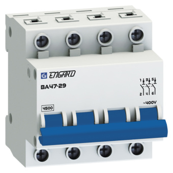 Автоматический выключатель ВА47-29 4р C50 4,5кА | код VA4729-4С-50 | Engard Автоматический выключатель ВА47-29 4р C50 4,5кА | код VA4729-4С-50 | Engard