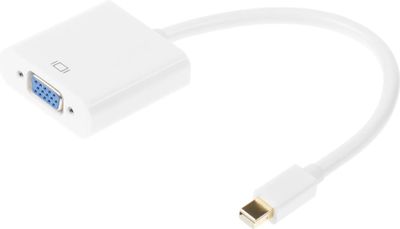 Переходник miniDisplayPort (m) VGA (f) белый | код 569818 | NONAME Переходник miniDisplayPort (m) VGA (f) белый | код 569818 | NONAME