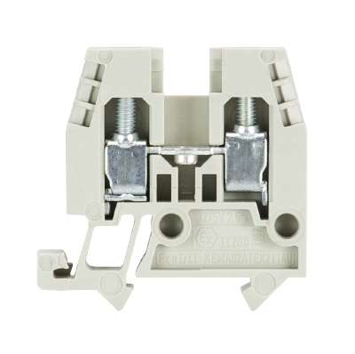 Проходная клемма, тип фиксации провода: винтовой, номинальное сечение: 2,5 мм кв., 25A, 500V, ширина: 5 мм, цвет: серый, тип монтажа: DIN 15 | код 55.503.1053.0 | Wieland Проходная клемма, тип фиксации провода: винтовой, номинальное сечение: 2,5 мм кв., 25A, 500V, ширина: 5 мм, цвет: серый, тип монтажа: DIN 15 | код 55.503.1053.0 | Wieland