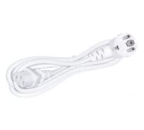 Шнур питания C13-Schuko угловая, 3х0.75, 220В, 10А, белый, 2 метра | код LAN-PP13/SHA-2.0-WH | LANMASTER