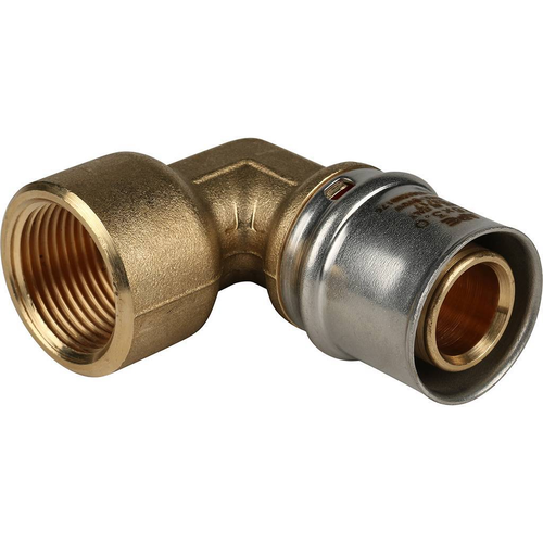 Угольник-переходник с внутренней резьбой 3/4'х26 для металлопластиковых труб прессовой | код RG008S9C4F6R1E | STOUT Угольник-переходник с внутренней резьбой 3/4'х26 для металлопластиковых труб прессовой | код RG008S9C4F6R1E | STOUT