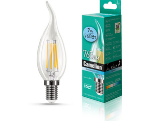 Лампа светодиодная филаментная FILAMENT CANDLE Camelion LED7-CW35-FL/845/E14 (Эл.лампа светодиодная 7Вт 220В) | код 13455 | Camelion Лампа светодиодная филаментная FILAMENT CANDLE Camelion LED7-CW35-FL/845/E14 (Эл.лампа светодиодная 7Вт 220В) | код 13455 | Camelion