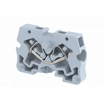 Миниклемма проходная пружинная 2,5 мм2, монтаж на панель, на 2 подключения, серая SQP2.5-GREY | код 2402220000 | Elmex Миниклемма проходная пружинная 2,5 мм2, монтаж на панель, на 2 подключения, серая SQP2.5-GREY | код 2402220000 | Elmex