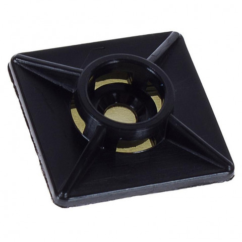 Площадка под хомут 27х27 нейлон чёрная самокл (20 шт) - пакет Tech-Krep | код 106194 | Tech-KREP Площадка под хомут 27х27 нейлон чёрная самокл (20 шт) - пакет Tech-Krep | код 106194 | Tech-KREP