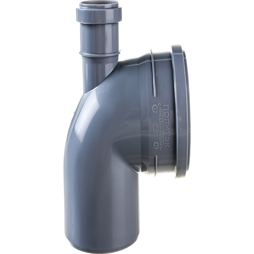 Отвод 90 град. 110 с выходом 50 левый+правый | код 300111050ЛП | Политэк Отвод 90 град. 110 с выходом 50 левый+правый | код 300111050ЛП | Политэк