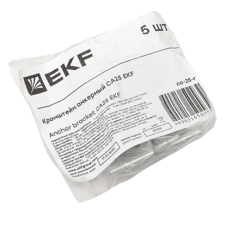 Кронштейн анкерный CА25 инд. упак. (5 шт.) EKF | код ca-25-r | EKF Кронштейн анкерный CА25 инд. упак. (5 шт.) EKF | код ca-25-r | EKF