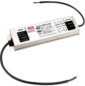 Источник питания AC-DC, 199.7Вт, IP67, вход 100…305В AC, 47…63Гц/142…431В DC, ККМ, выход 24...48В/4.16А, изоляция 3750В AC, в кожухе 244х71х37.5мм, -40…+85С (корпус), потенциометры, с проводом заземления | код ELG-200-48A-3Y | MeanWell Сери Источник питания AC-DC, 199.7Вт, IP67, вход 100…305В AC, 47…63Гц/142…431В DC, ККМ, выход 24...48В/4.16А, изоляция 3750В AC, в кожухе 244х71х37.5мм, -40…+85С (корпус), потенциометры, с проводом заземления | код ELG-200-48A-3Y | MeanWell Сери