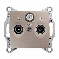 SEDNA TV/R/SAT РОЗЕТКА проходная, 4dB, ТИТАН | код SDN3501468 | Systeme Electric