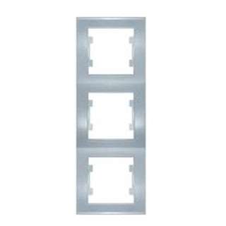 Рамка 3-м Бриллиант верт. серебр. UNIVersal Рамка 3-м Бриллиант верт. серебр. UNIVersal