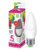 Лампа светодиодная LED-СВЕЧА-standard 5Вт 230В Е27 6500К 450Лм ASD | код 4690612034096 | ASD