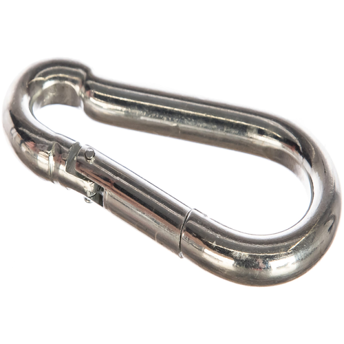 Карабин DIN 5299C 10мм пружинный оцинкованный | код DIN5299C-10 | Крепдил Карабин DIN 5299C 10мм пружинный оцинкованный | код DIN5299C-10 | Крепдил