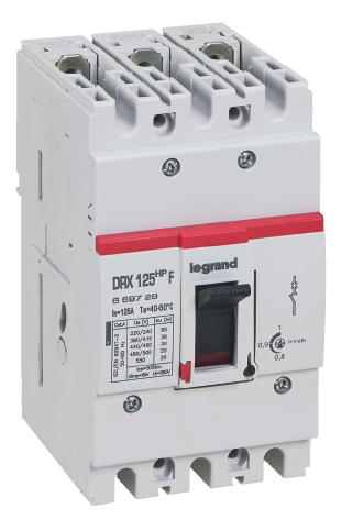 Автоматический выключатель DRX 125 HP TM Рег 3П 80A 25кА | код 669707 | Legrand