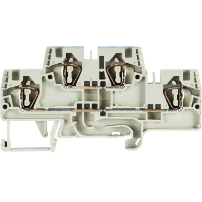 Этажная клемма, верхний уровень - синий, нижний уровень - серый, тип фиксации провода: пружинный, номинальное сечение: 4 мм кв., 32A, 500V, ширина: 6 мм, цвет: серый, тип монтажа: DIN 35 | код 56.704.7655.0 | Wieland Этажная клемма, верхний уровень - синий, нижний уровень - серый, тип фиксации провода: пружинный, номинальное сечение: 4 мм кв., 32A, 500V, ширина: 6 мм, цвет: серый, тип монтажа: DIN 35 | код 56.704.7655.0 | Wieland