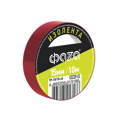 Изолента ПВХ ФАZА 15мм * 10м красная, ФАZА | код 5013186 | JazzWay Изолента ПВХ ФАZА 15мм * 10м красная, ФАZА | код 5013186 | JazzWay