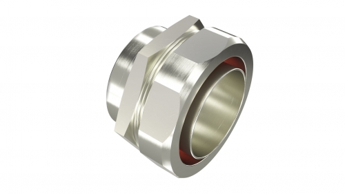 Взрывозащищенная Ex e муфта металлорукав-коробка. 40 мм. M40 х1,5Никелированная латунь. IP66/67 | код EX6015-40 | DKC Взрывозащищенная Ex e муфта металлорукав-коробка. 40 мм. M40 х1,5Никелированная латунь. IP66/67 | код EX6015-40 | DKC