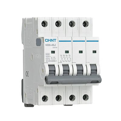 Авт. выкл. NB8-40J 4P 20А 6кА х-ка B (R) | код 320745 | CHINT Авт. выкл. NB8-40J 4P 20А 6кА х-ка B (R) | код 320745 | CHINT