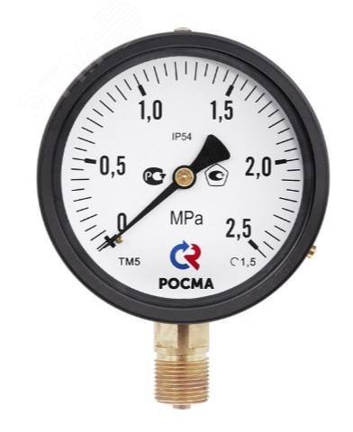 Манометр общетехнический радиальный ТМ-510Р.00 0...1 МРа М20х1.5 кл.1.5 | код 6850 | РОСМА Манометр общетехнический радиальный ТМ-510Р.00 0...1 МРа М20х1.5 кл.1.5 | код 6850 | РОСМА