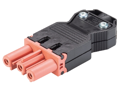 Розеточный разъем на кабель диам. 6,5 - 10 мм, 3 полюса, винтовая фиксация, номинальное напряжение: 250V, номинальный ток: 20A, цвет корпуса: черный, цвет контактной вставки: розовый, серия gesis GST18i3 | код 92.931.3653.0 | Wieland Розеточный разъем на кабель диам. 6,5 - 10 мм, 3 полюса, винтовая фиксация, номинальное напряжение: 250V, номинальный ток: 20A, цвет корпуса: черный, цвет контактной вставки: розовый, серия gesis GST18i3 | код 92.931.3653.0 | Wieland