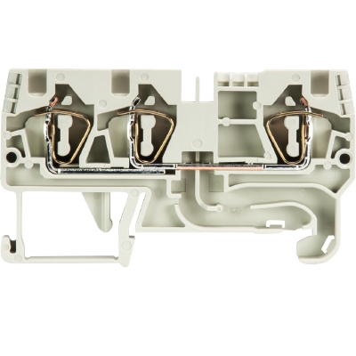 Проходная клемма, 3 точки подключения, тип фиксации провода: пружинный, номинальное сечение: 4 мм кв., 32A, 800V, ширина: 6 мм, цвет: серый, тип монтажа: DIN 35 | код 56.704.5055.0 | Wieland Проходная клемма, 3 точки подключения, тип фиксации провода: пружинный, номинальное сечение: 4 мм кв., 32A, 800V, ширина: 6 мм, цвет: серый, тип монтажа: DIN 35 | код 56.704.5055.0 | Wieland