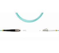 Патч-корд оптический LANMASTER, симплексный, LC/PC-FC/PC, OM3, LSZH, 2.0 м | код LAN-LC-FC/OM3-2.0 | LANMASTER