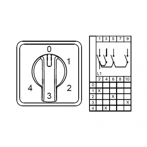 800 267, CS063109M, Многоступенчатые переключатели - 1 полюс, 0-4 63 A 60градус. | код 0.0.0.8.00267 | KLEMSAN 800 267, CS063109M, Многоступенчатые переключатели - 1 полюс, 0-4 63 A 60градус. | код 0.0.0.8.00267 | KLEMSAN