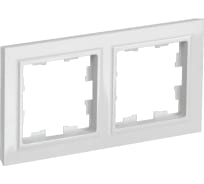 BRITE Рамка 2-мест. РУ-2-БрБ бел. | код BR-M22-K01-PRO | IEK
