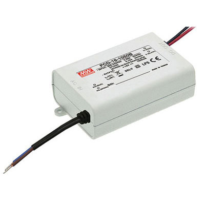 Источник питания AC-DC, 16,8Вт, стабилизатор тока, вход 90…135В AC, выход 1050мА/12-16В, ККМ, изоляция 3750В AC, в кожухе84х57х29.5мм, -30…+60С, возможность подключения диммера на входе | код PCD-16-1050A | MeanWell Источник питания AC-DC, 16,8Вт, стабилизатор тока, вход 90…135В AC, выход 1050мА/12-16В, ККМ, изоляция 3750В AC, в кожухе84х57х29.5мм, -30…+60С, возможность подключения диммера на входе | код PCD-16-1050A | MeanWell