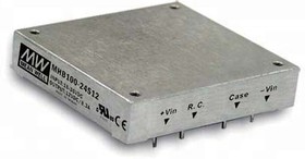 Источник питания DC-DC, 100Вт, вход 18…36В, выход 12В/8.3А, рег.выхода ±10% Uном, изоляция 1500В DC, в корпусе на печатную плату 57.9х61x12.7мм, -40…+100С, дист вкл/выкл | код MHB100-24S12 | MeanWell Источник питания DC-DC, 100Вт, вход 18…36В, выход 12В/8.3А, рег.выхода ±10% Uном, изоляция 1500В DC, в корпусе на печатную плату 57.9х61x12.7мм, -40…+100С, дист вкл/выкл | код MHB100-24S12 | MeanWell