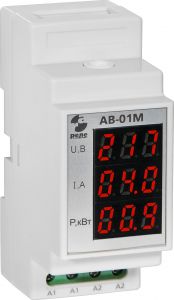Ампервольтметр-индикатор АВ-01М однофазный, диапазон токов 0...60А, диапазон напряжений 50...270В, диапазон мощностей 0...14кВт, УХЛ4 | код A8223-80108455 | РЕЛЕ И АВТОМАТИКА Ампервольтметр-индикатор АВ-01М однофазный, диапазон токов 0...60А, диапазон напряжений 50...270В, диапазон мощностей 0...14кВт, УХЛ4 | код A8223-80108455 | РЕЛЕ И АВТОМАТИКА