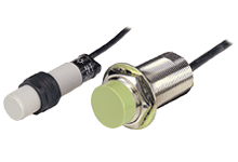 Датчик емкостной, М30х1.5, L=71мм, зона чувствительности 15мм, PNP NO, 3-х проводной на постоянный ток, кабель 2 м, 12-24VDC | код CR30-15DP | AUTONICS