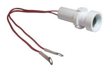 Светодиодная лампа СКЛ-16.2Б-Л-2-220, зеленая, выводы гибкие с наконечником под М3, 220В 50Гц/пост., диаметр посадочного отверстия 14мм, УХЛ2.1 | код A8021-80065697 | Каскад-Электро