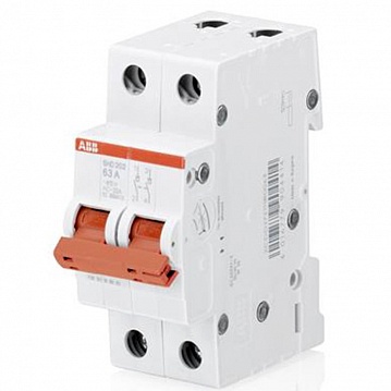 Рубильник 2пол. SHD202/16 рычаг крас. | код. SHD202/16 | ABB Рубильник 2пол. SHD202/16 рычаг крас. | код. SHD202/16 | ABB