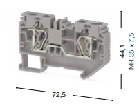 312 192, Пружинная клемма серии SRD 6 (Зеленый) | код 0.0.0.3.12192 | KLEMSAN